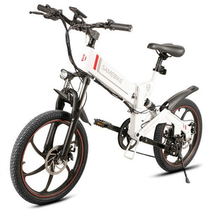Samebike 20ZANCHE Mini Electric Bike Moped Bicycle 48V Electric Bike 350W Motor 10Ah Smart Folding Electric Bicycle Free Ship