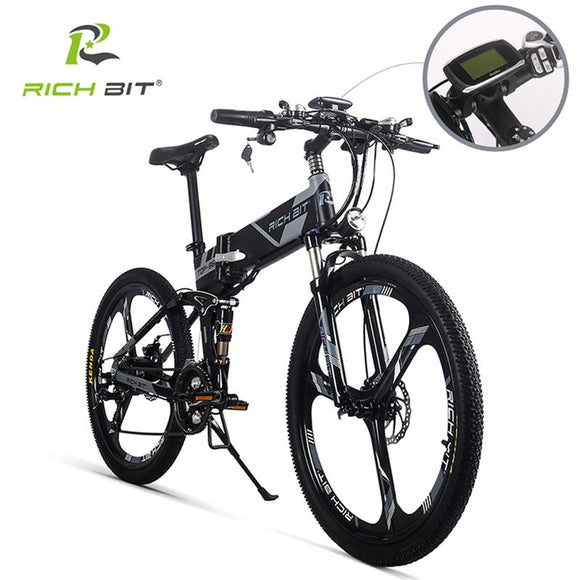 RichBit RT-860 36V*250W 12.8Ah Mountain Hybrid Electric Bicycle Cycling Watertight Frame Inside Li-on Battery Folding ebike