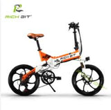 RichBit New ebike 48V 8Ah Hidden Battery Folding Electric Bike 7 Speed Integrated Rim Electric Bicycle Mtb bicicleta eletrica