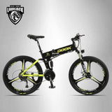 DOOK Mountain Electric Bike Full Suspension Alluminium Folding Frame 27 Speed Shimano Altus Mechanic Brake 26"x4.0 Whe