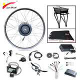 48V 10AH Electric Bike Kit With Rear Rack and Kettle Battery 500W Geared Motor for 26" 27.5" 28"  ebike Kit