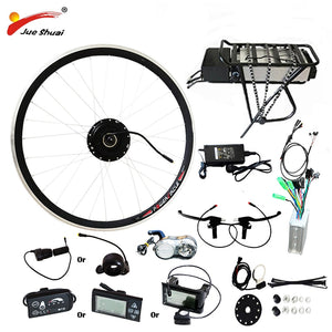 250W/350W/500W 36V-48V Rear Carrier Battery Electric Bicycle Kits Electric Bicycle Conversion Kit For 20" 26" 700C 28" MTB Bike