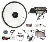 48V 10AH Electric Bike Kit With Rear Rack and Kettle Battery 500W Geared Motor for 26" 27.5" 28"  ebike Kit