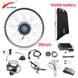 48V 10AH Electric Bike Kit With Rear Rack and Kettle Battery 500W Geared Motor for 26" 27.5" 28"  ebike Kit