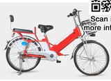 24 inch double suspension  electric bicycle detachable