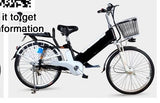 24 inch double suspension  electric bicycle detachable