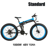 T750Plus New 27 Speed Ebike Fat Bike,1000W 48V 14.5Ah Strong Powe