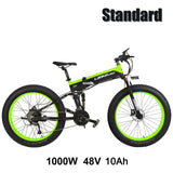 T750Plus New 27 Speed Ebike Fat Bike,1000W 48V 14.5Ah Strong Powe