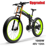 T750Plus New 27 Speed Ebike Fat Bike,1000W 48V 14.5Ah Strong Powe