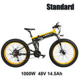 T750Plus New 27 Speed Ebike Fat Bike,1000W 48V 14.5Ah Strong Powe