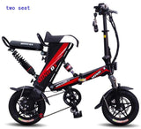 MINI bike Folding Electric Bike 48V12A/25A/30A  Lithium Battery 14inch 400W Powerful Motor