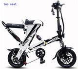 MINI bike Folding Electric Bike 48V12A/25A/30A  Lithium Battery 14inch 400W Powerful Motor