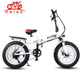 Electric bike 20" 4.0 inch Aluminum Foldable electric Bicycle 48V12.5A 350W