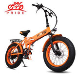 Electric bike 20" 4.0 inch Aluminum Foldable electric Bicycle 48V12.5A 350W