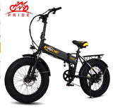 Electric bike 20" 4.0 inch Aluminum Foldable electric Bicycle 48V12.5A 350W