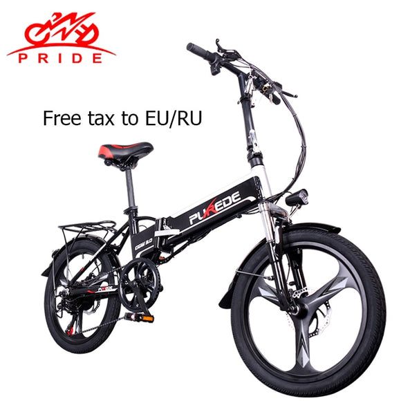 20inch Electric bike 48V12.5A Lithium Battery Aluminum Alloy Folding electric Bicycle 350W  Powerful Mountain /Snow/ city ebike