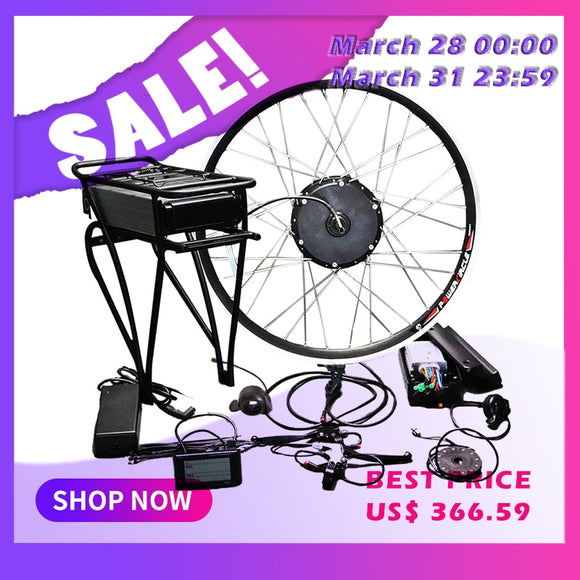 48V 500W Electric Bike Conversion Kit with Battery 48V 12AH Hub Motor Wheel s900 LCD Ebike 700C 26 E bike Conversion Kit