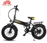 Electric bike 20" 4.0 Fat Tire bike Aluminum Foldable electric Bicycle 48V12A Lithium Battery 350W Powerful Mountain/Snow e bike