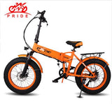 Electric bike 20" 4.0 Fat Tire bike Aluminum Foldable electric Bicycle 48V12A Lithium Battery 350W Powerful Mountain/Snow e bike