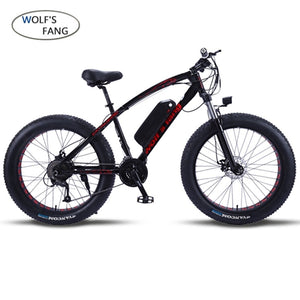 wolf's fang Mountain Bike Electric Bicycle 48V500W 12Ah 27 speed 26X4.0 powerful