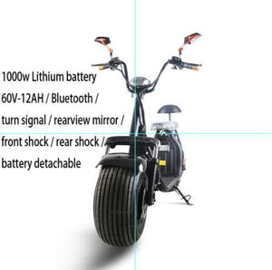 Harley electric scooter two-wheel mini adult electric car / booster battery car/Hydraulic disc brake booster car