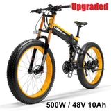 T750Plus Folding Electric Bike, 48V 10A/14.5A Li-ion Battery,1000W