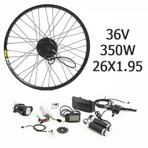 350W Electric Bike Kit for 26' 27.5' 29' Wheel Motor Kettle Battery LED LCD Ebike e bike Electric Bike Conversion g001