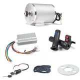 1Set Electric Motor 72V 3000W, Brushless Motor Controller 48V - 72V 50A, Reverse Twist Throttle, Power Ignition Lock Scooter Kit