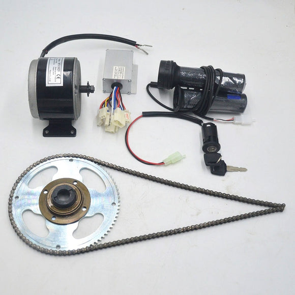 24V 250W Brushed DC Motor For Electric Bicycle Kit DIY E-Scooter Mini Emoto High-speed Brush Gear Decelerating Motor Conversion